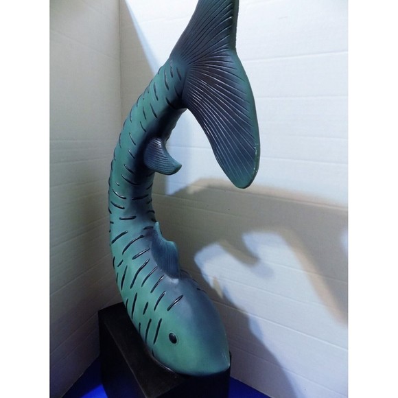 NEW Large Fish Figurine Statue Coastal Nautical Home Decor - Picture 6 of 6